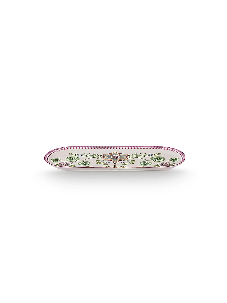 PIP STUDIO Tortenplatte  LILY & LOTUS 33x15,5cm Off White lila